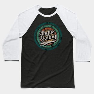 Angus Young // Retro Circle Crack Vintage Baseball T-Shirt